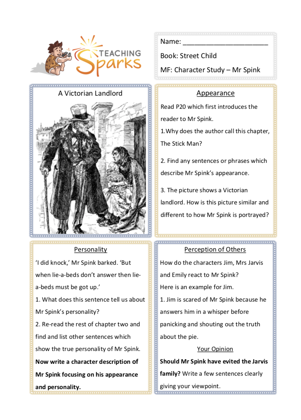 Street Child | Reading Resources KS2 | Comprehension | Year 5 | Year 6